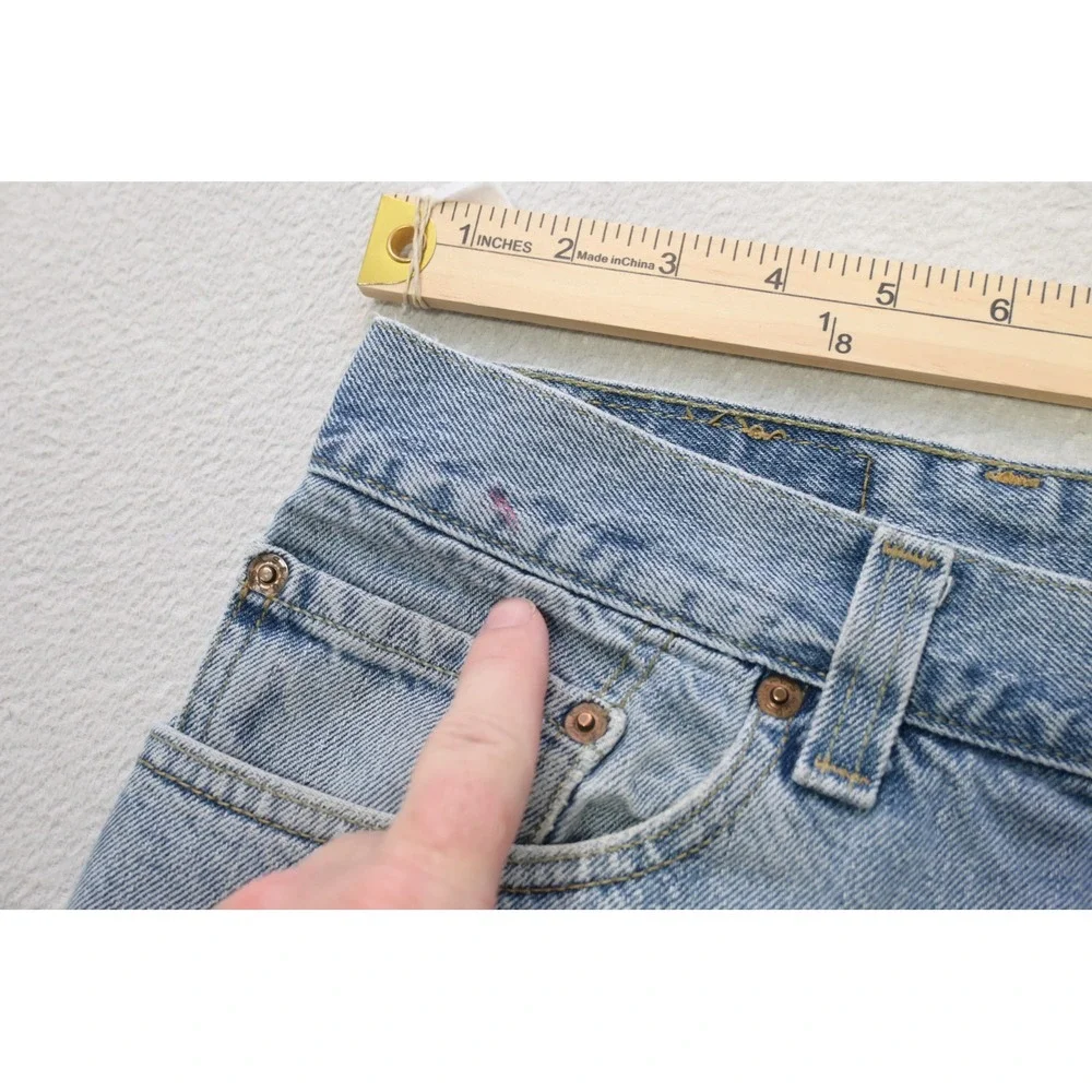 Levi's Straight Leg Jeans Mens 40x32 Light Blue Denim Casual Classic Rugged